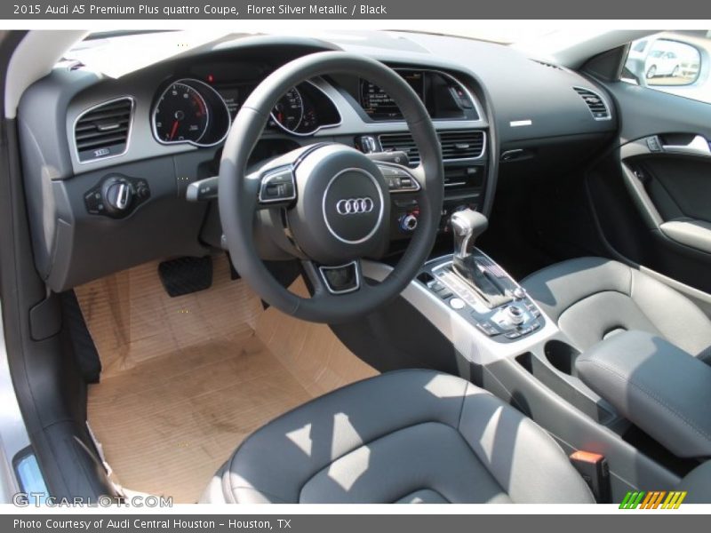 Floret Silver Metallic / Black 2015 Audi A5 Premium Plus quattro Coupe
