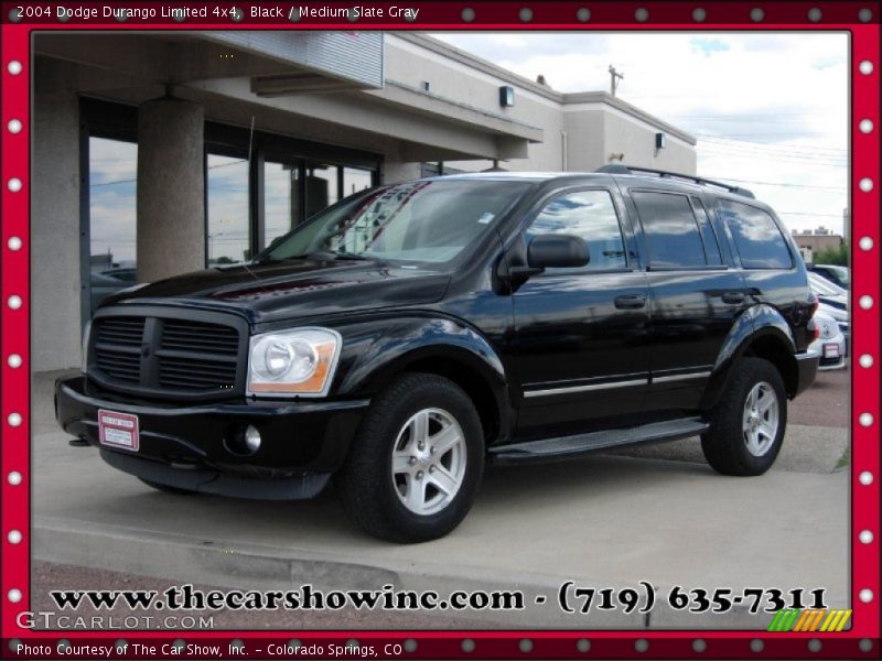 Black / Medium Slate Gray 2004 Dodge Durango Limited 4x4