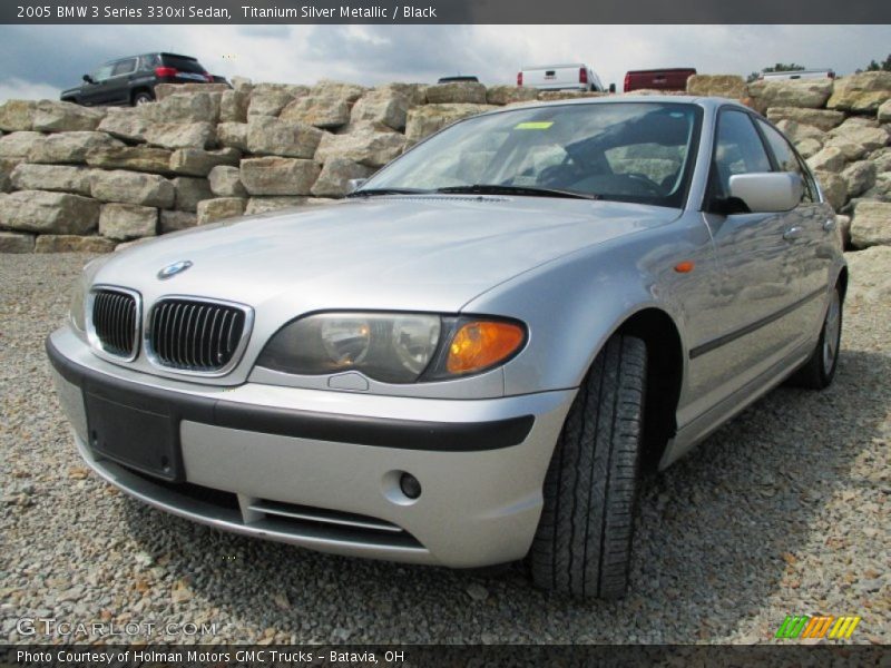 Titanium Silver Metallic / Black 2005 BMW 3 Series 330xi Sedan