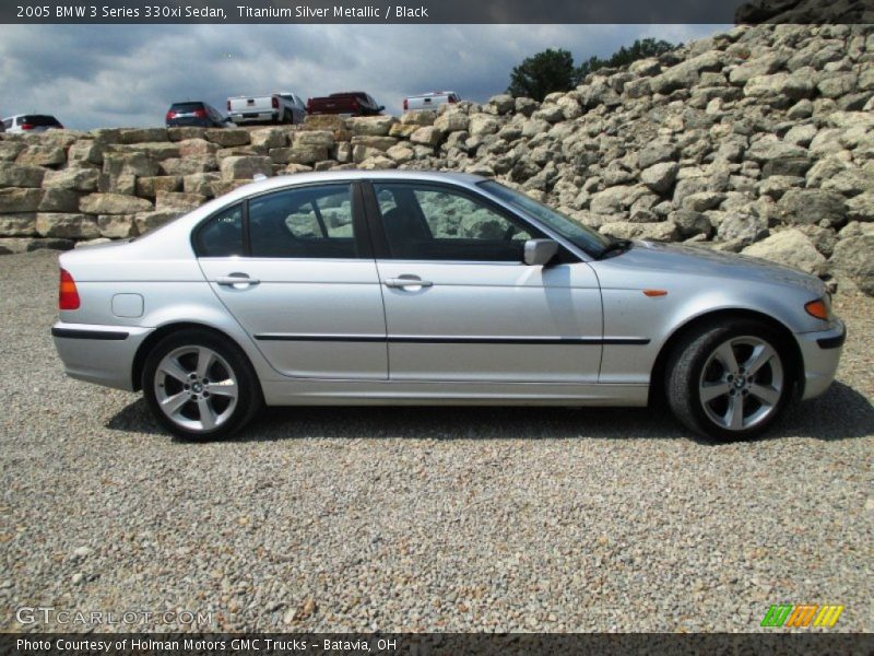 Titanium Silver Metallic / Black 2005 BMW 3 Series 330xi Sedan