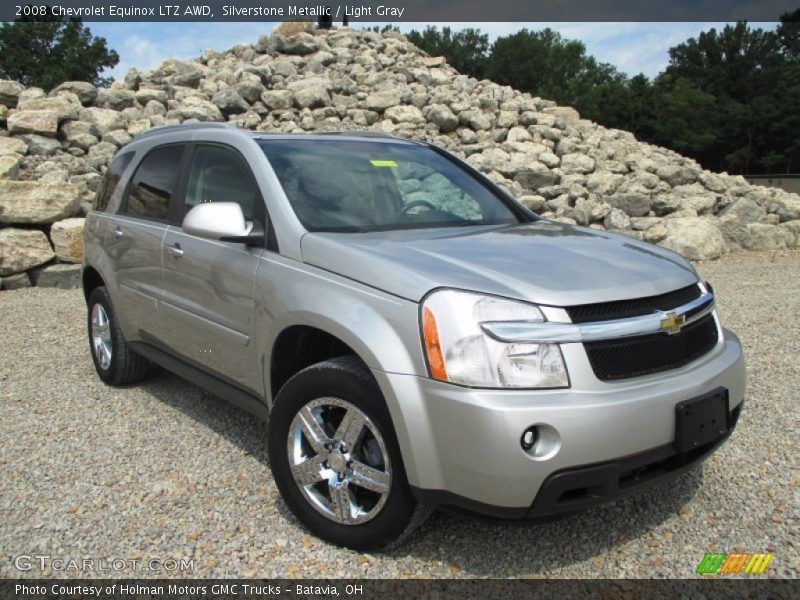 Silverstone Metallic / Light Gray 2008 Chevrolet Equinox LTZ AWD