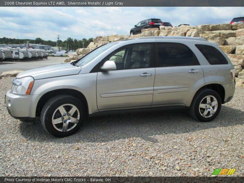 Silverstone Metallic / Light Gray 2008 Chevrolet Equinox LTZ AWD