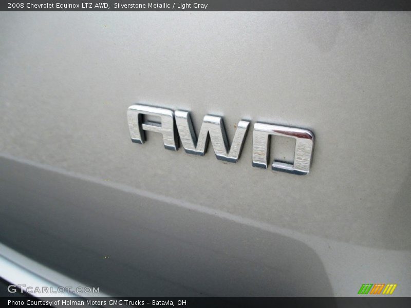 Silverstone Metallic / Light Gray 2008 Chevrolet Equinox LTZ AWD
