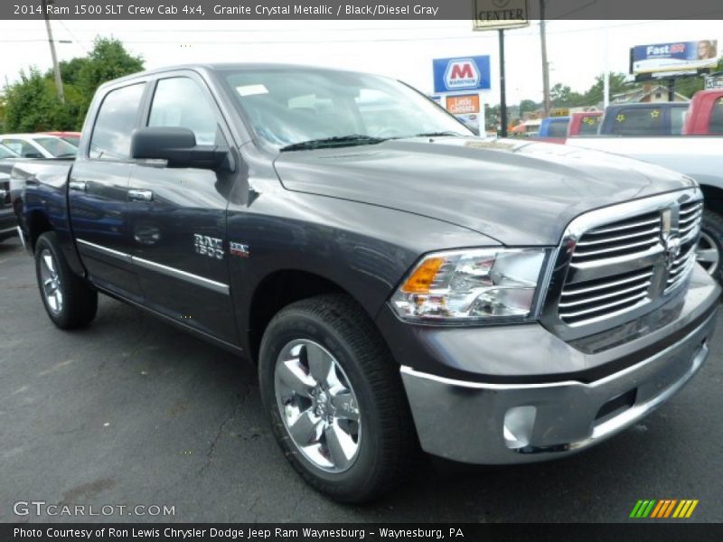 Granite Crystal Metallic / Black/Diesel Gray 2014 Ram 1500 SLT Crew Cab 4x4