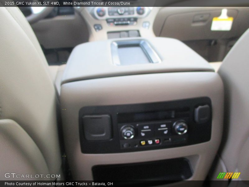 White Diamond Tricoat / Cocoa/Dune 2015 GMC Yukon XL SLT 4WD