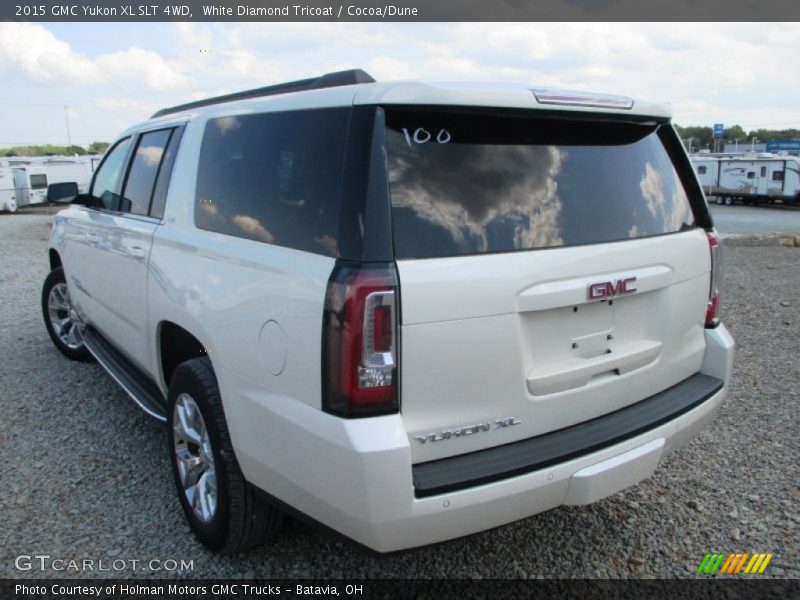 White Diamond Tricoat / Cocoa/Dune 2015 GMC Yukon XL SLT 4WD