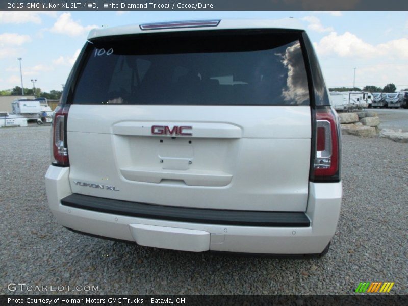 White Diamond Tricoat / Cocoa/Dune 2015 GMC Yukon XL SLT 4WD