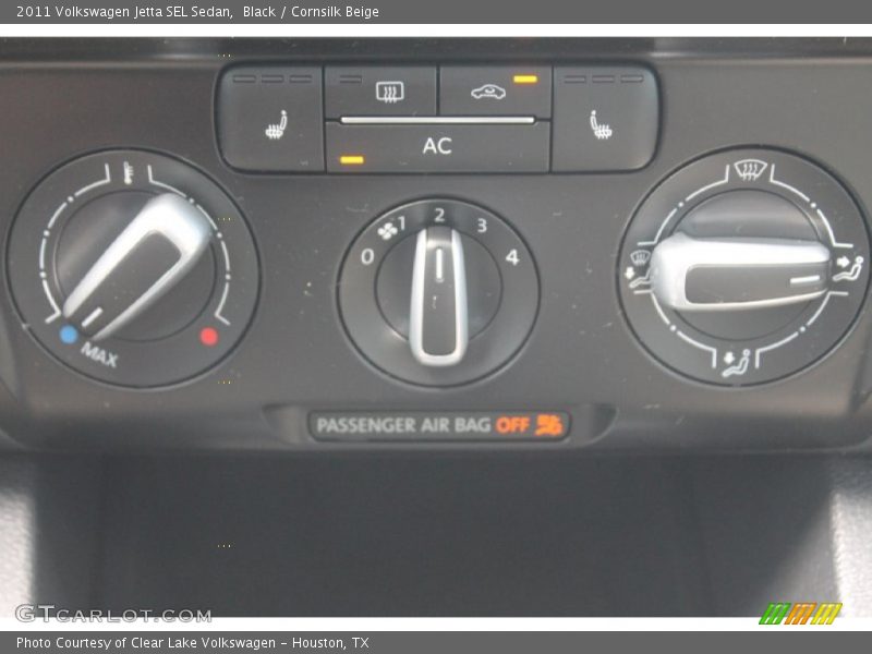 Black / Cornsilk Beige 2011 Volkswagen Jetta SEL Sedan