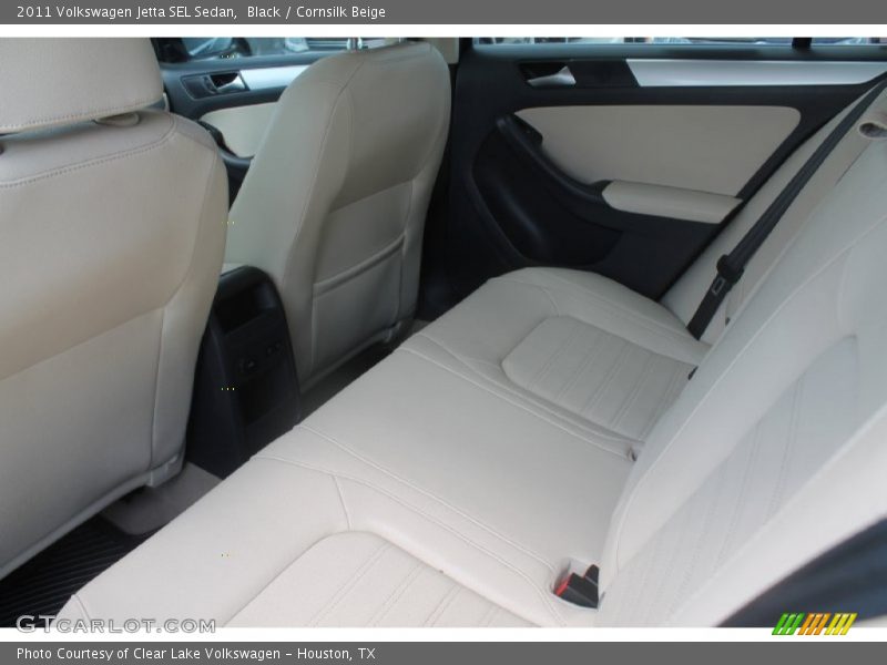 Black / Cornsilk Beige 2011 Volkswagen Jetta SEL Sedan