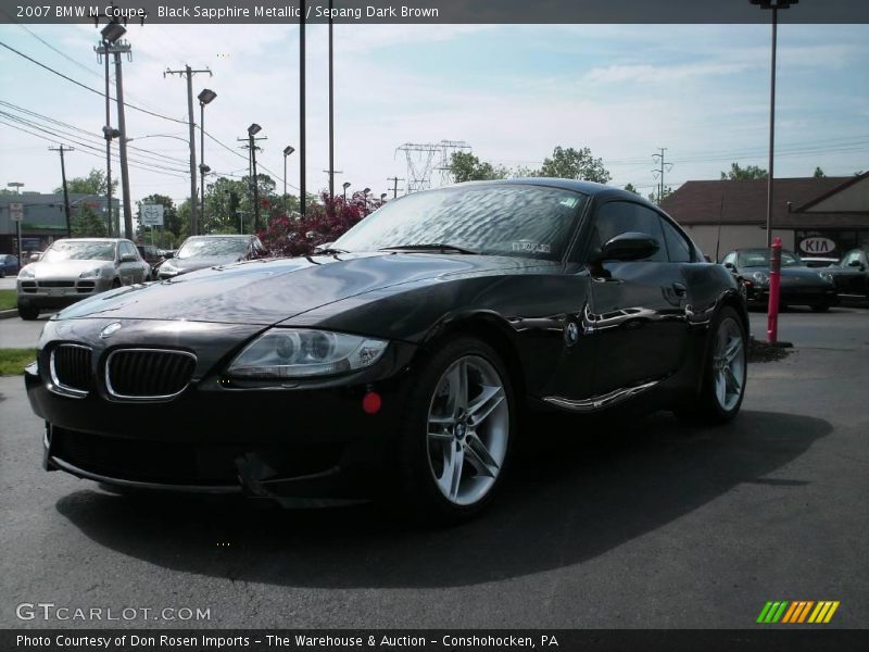 Black Sapphire Metallic / Sepang Dark Brown 2007 BMW M Coupe