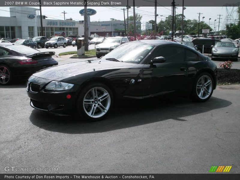 Black Sapphire Metallic / Sepang Dark Brown 2007 BMW M Coupe