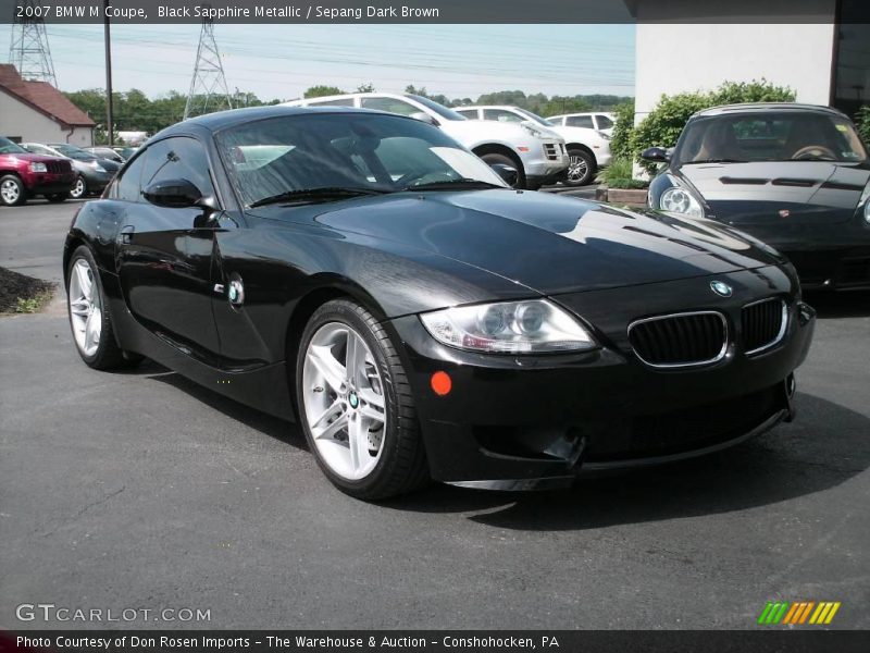 Black Sapphire Metallic / Sepang Dark Brown 2007 BMW M Coupe