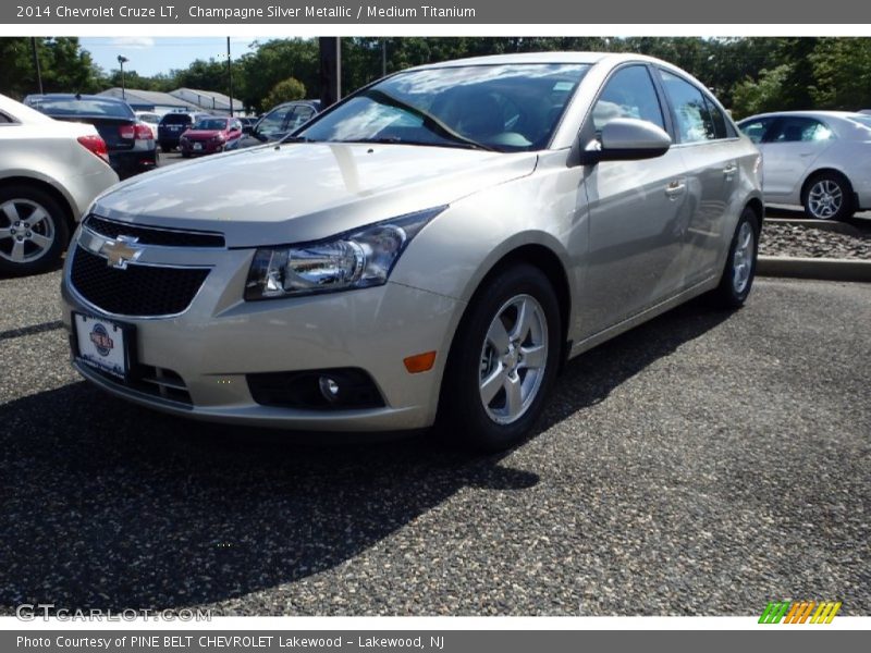 Champagne Silver Metallic / Medium Titanium 2014 Chevrolet Cruze LT