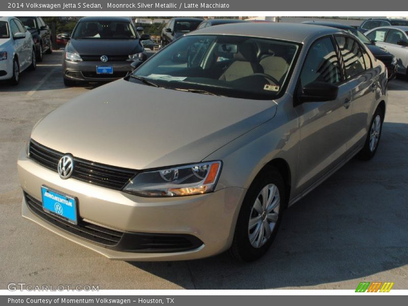 Moonrock Silver Metallic / Latte Macchiato 2014 Volkswagen Jetta S Sedan