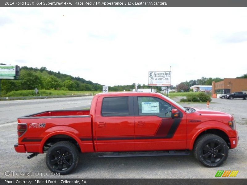 Race Red / FX Appearance Black Leather/Alcantara 2014 Ford F150 FX4 SuperCrew 4x4