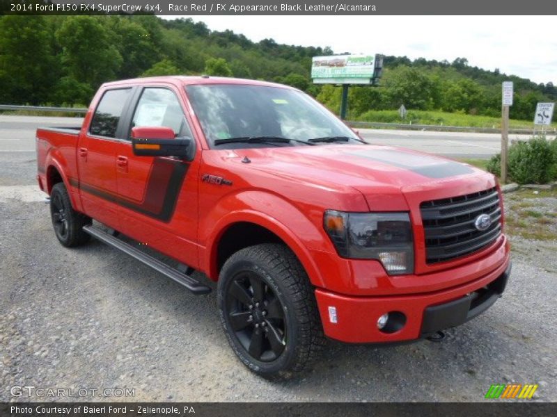 Race Red / FX Appearance Black Leather/Alcantara 2014 Ford F150 FX4 SuperCrew 4x4