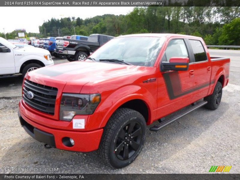 Race Red / FX Appearance Black Leather/Alcantara 2014 Ford F150 FX4 SuperCrew 4x4