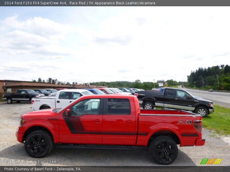 Race Red / FX Appearance Black Leather/Alcantara 2014 Ford F150 FX4 SuperCrew 4x4