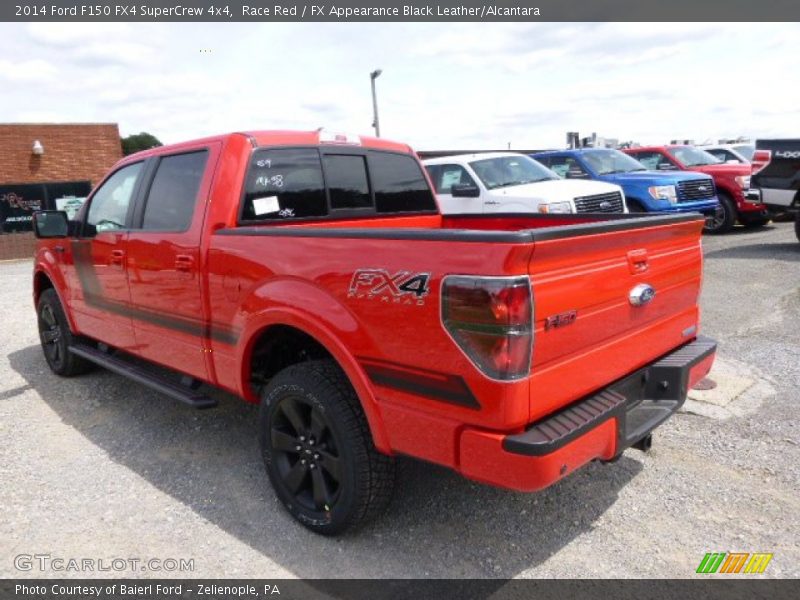 Race Red / FX Appearance Black Leather/Alcantara 2014 Ford F150 FX4 SuperCrew 4x4