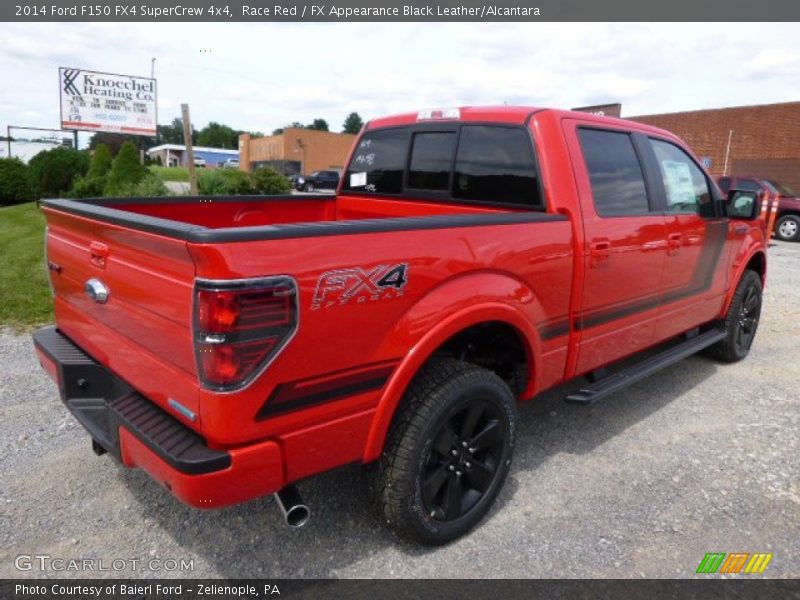 Race Red / FX Appearance Black Leather/Alcantara 2014 Ford F150 FX4 SuperCrew 4x4
