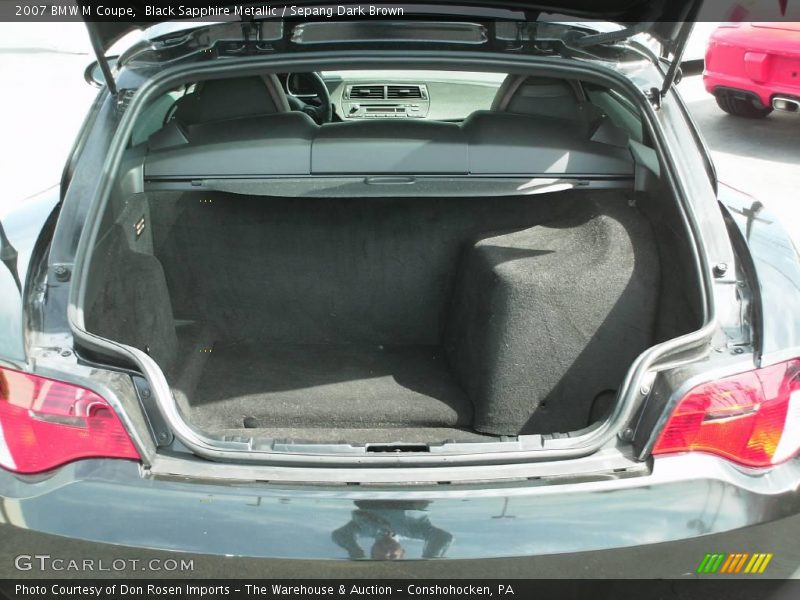 Black Sapphire Metallic / Sepang Dark Brown 2007 BMW M Coupe