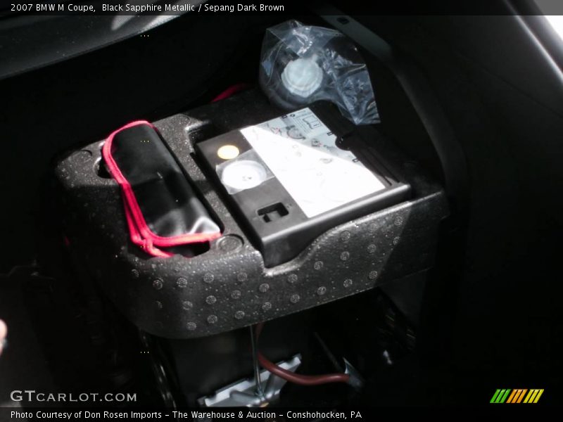 Black Sapphire Metallic / Sepang Dark Brown 2007 BMW M Coupe