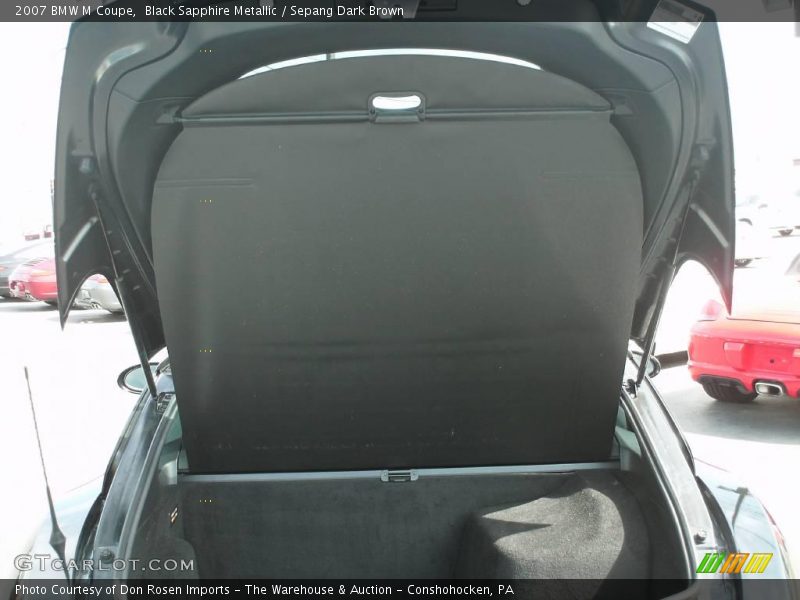 Black Sapphire Metallic / Sepang Dark Brown 2007 BMW M Coupe