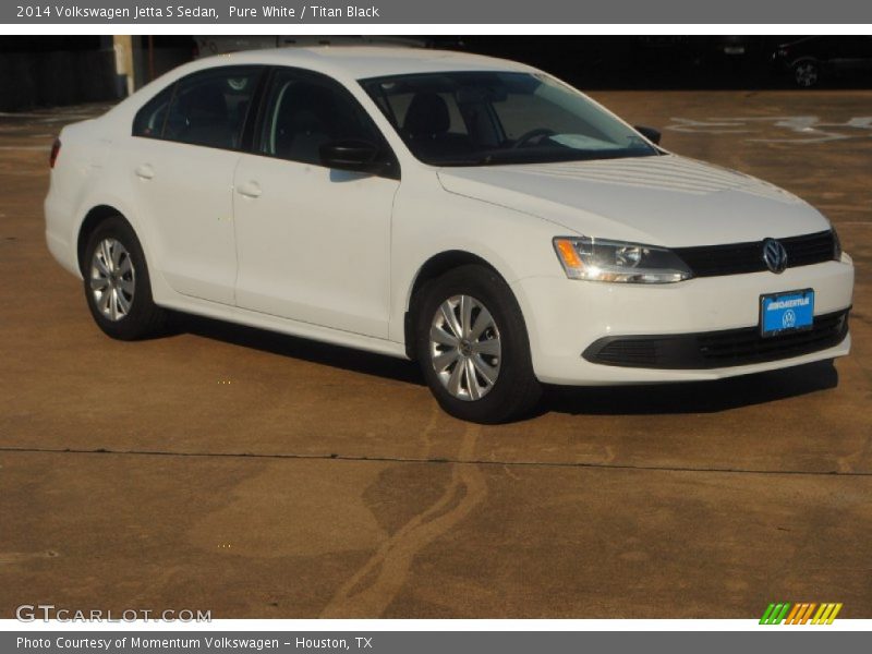 Pure White / Titan Black 2014 Volkswagen Jetta S Sedan