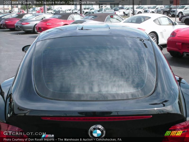 Black Sapphire Metallic / Sepang Dark Brown 2007 BMW M Coupe