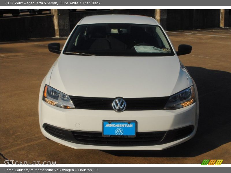 Pure White / Titan Black 2014 Volkswagen Jetta S Sedan