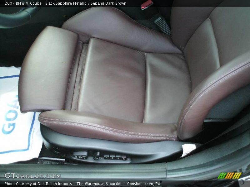 Black Sapphire Metallic / Sepang Dark Brown 2007 BMW M Coupe