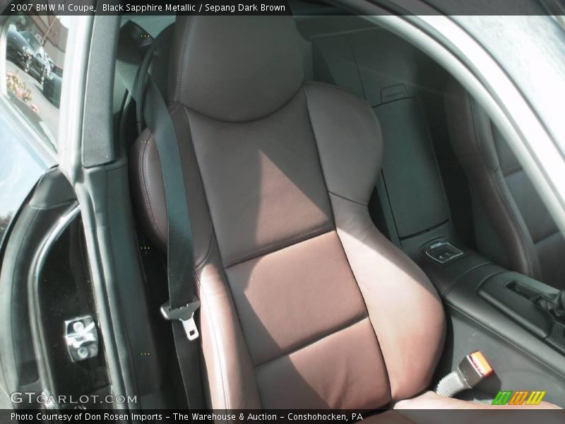 Black Sapphire Metallic / Sepang Dark Brown 2007 BMW M Coupe