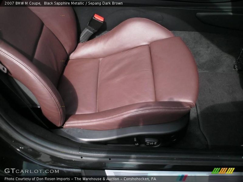 Black Sapphire Metallic / Sepang Dark Brown 2007 BMW M Coupe