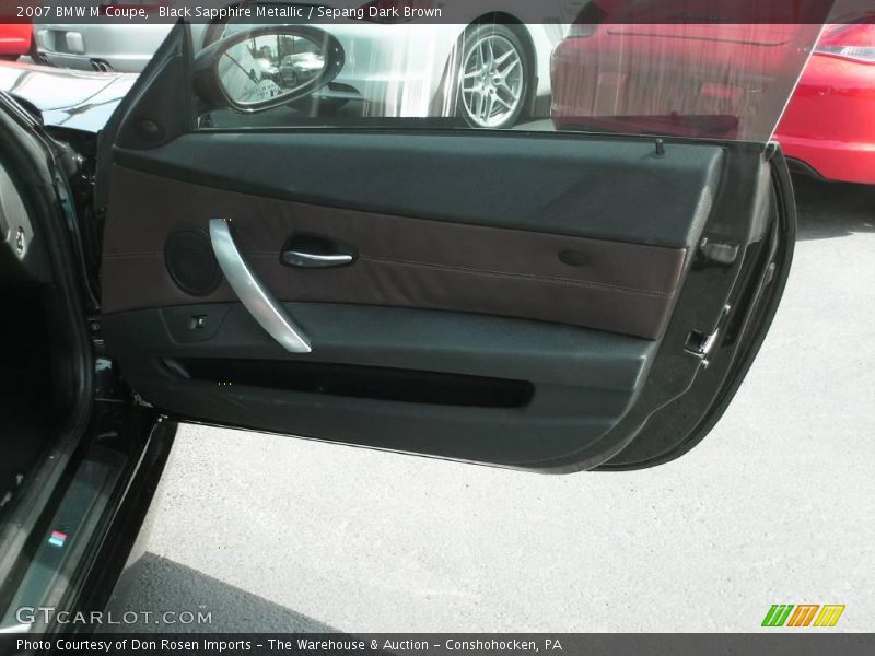 Black Sapphire Metallic / Sepang Dark Brown 2007 BMW M Coupe