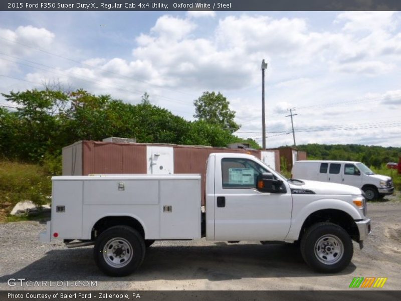 Oxford White / Steel 2015 Ford F350 Super Duty XL Regular Cab 4x4 Utility