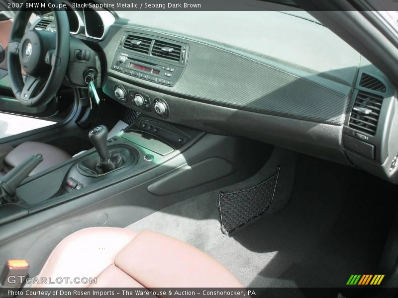 Black Sapphire Metallic / Sepang Dark Brown 2007 BMW M Coupe