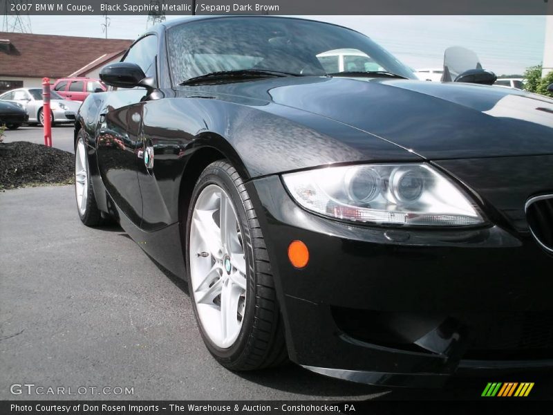 Black Sapphire Metallic / Sepang Dark Brown 2007 BMW M Coupe