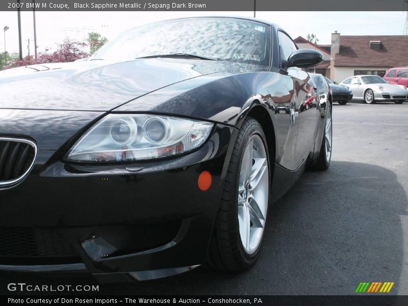 Black Sapphire Metallic / Sepang Dark Brown 2007 BMW M Coupe