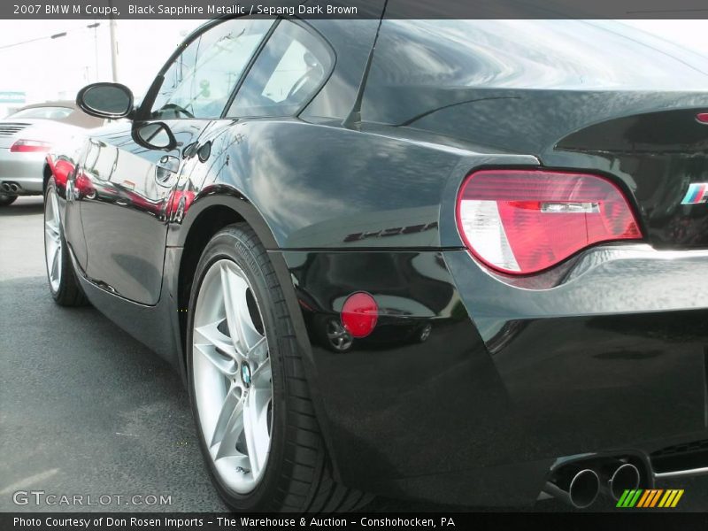 Black Sapphire Metallic / Sepang Dark Brown 2007 BMW M Coupe