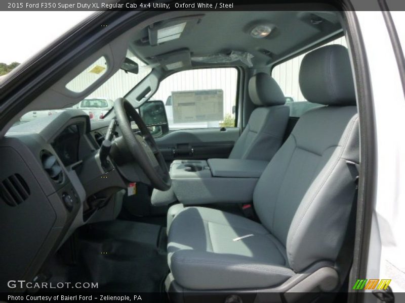 Oxford White / Steel 2015 Ford F350 Super Duty XL Regular Cab 4x4 Utility