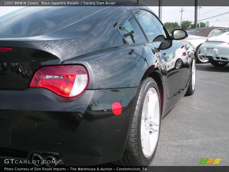 Black Sapphire Metallic / Sepang Dark Brown 2007 BMW M Coupe