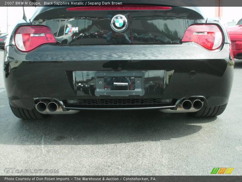 Black Sapphire Metallic / Sepang Dark Brown 2007 BMW M Coupe