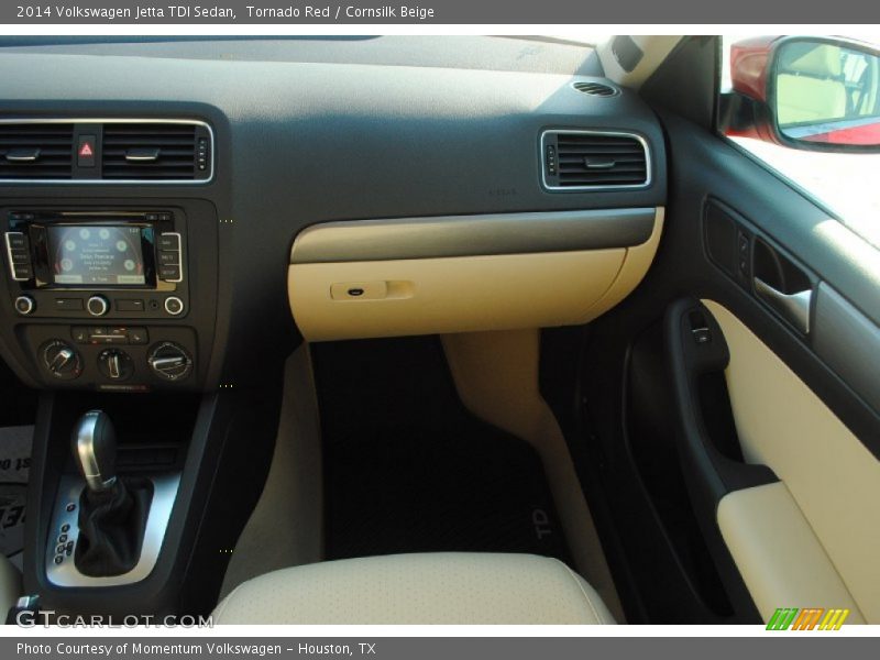 Tornado Red / Cornsilk Beige 2014 Volkswagen Jetta TDI Sedan