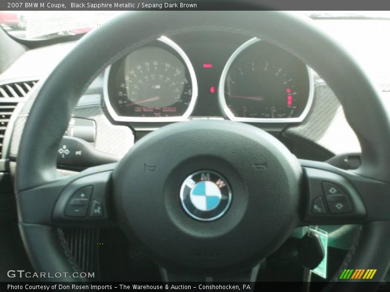 Black Sapphire Metallic / Sepang Dark Brown 2007 BMW M Coupe