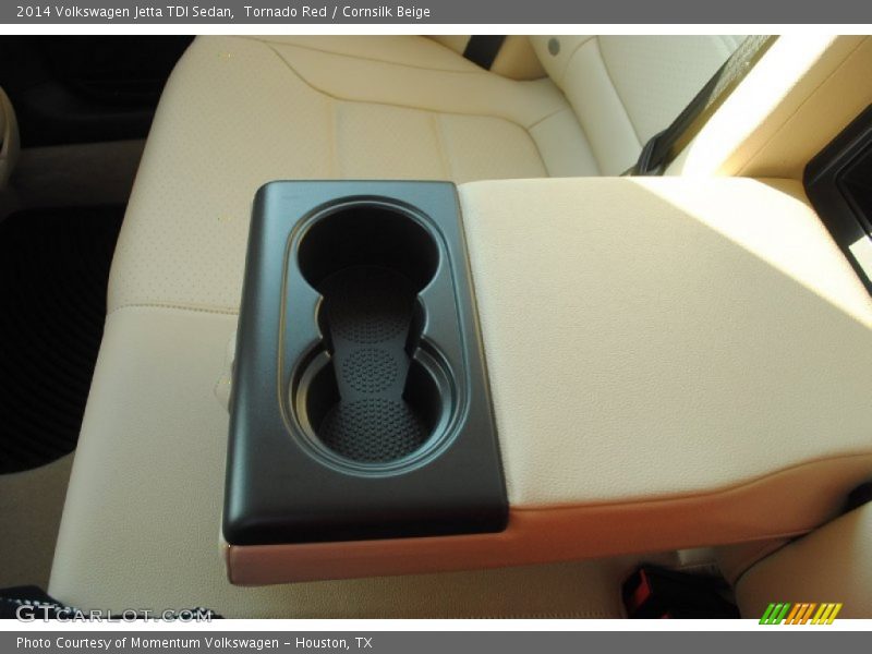 Tornado Red / Cornsilk Beige 2014 Volkswagen Jetta TDI Sedan