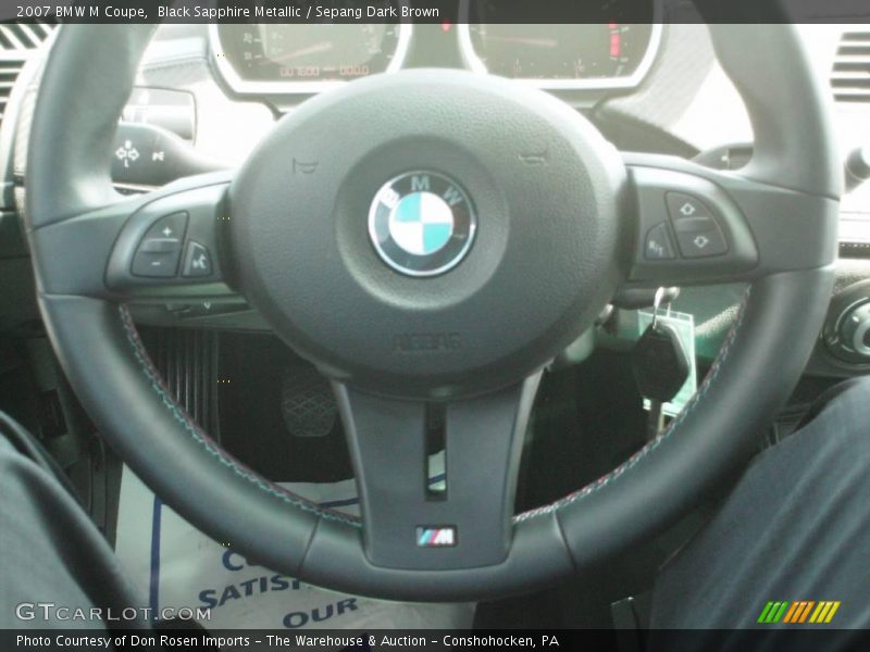 Black Sapphire Metallic / Sepang Dark Brown 2007 BMW M Coupe