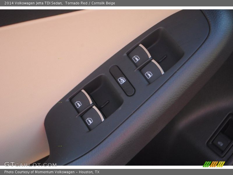 Tornado Red / Cornsilk Beige 2014 Volkswagen Jetta TDI Sedan