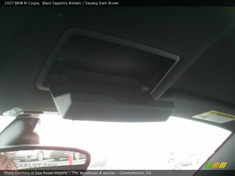 Black Sapphire Metallic / Sepang Dark Brown 2007 BMW M Coupe