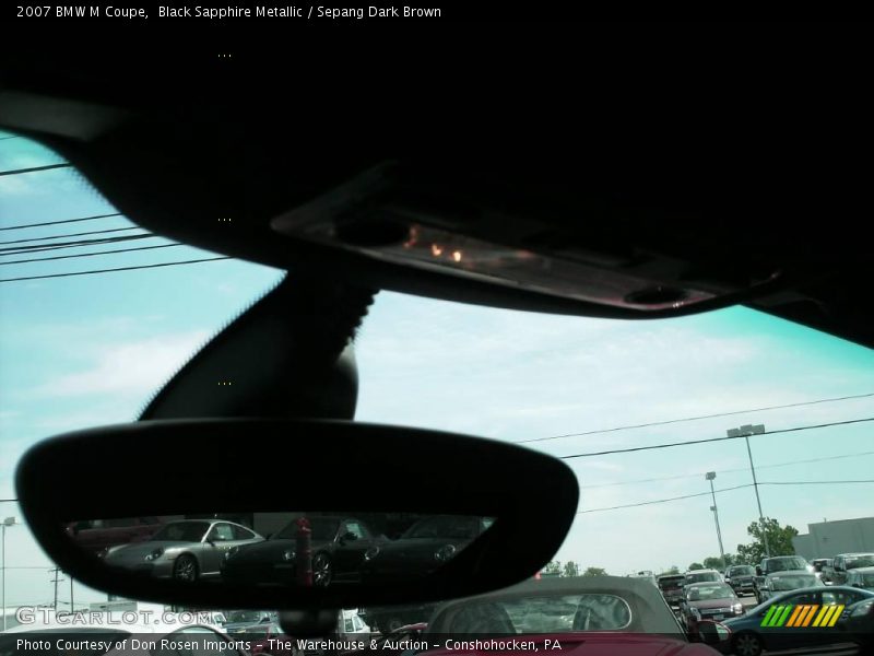 Black Sapphire Metallic / Sepang Dark Brown 2007 BMW M Coupe
