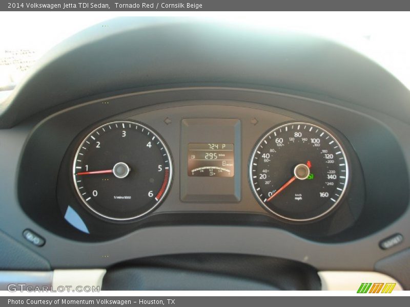 Tornado Red / Cornsilk Beige 2014 Volkswagen Jetta TDI Sedan